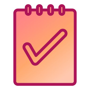 Kontrol listesi. Web simgesi basit illüstrasyon