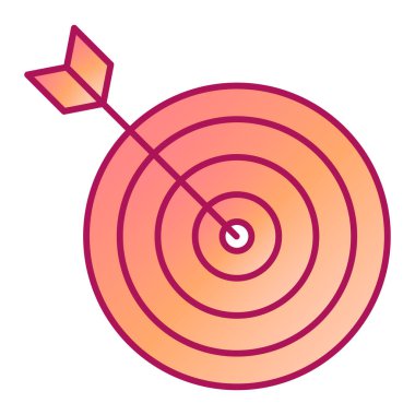 ok simgesi vektör illüstrasyon tasarımı olan hedef