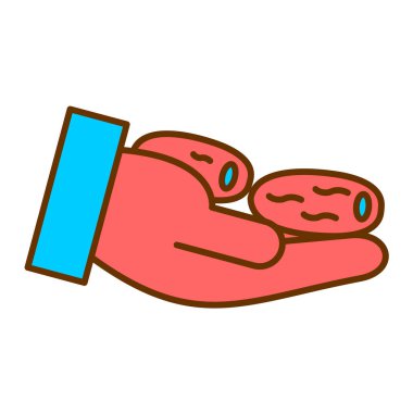 El ele tutuşma tarihi vektör illüstrasyonu