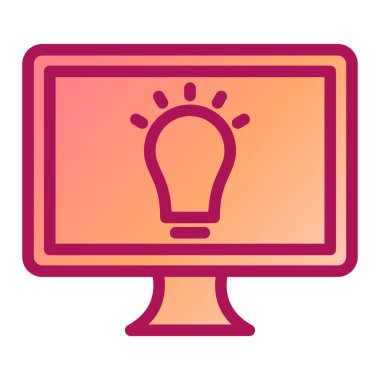 Bilgisayar ekranı. Web simgesi