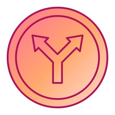 Yol simgesi, vektör illüstrasyonu