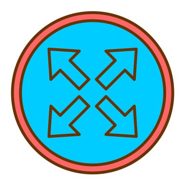 ok simgesi vektör illüstrasyonu