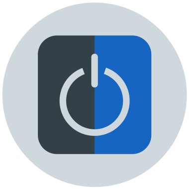 Güç. Web simgesi basit illüstrasyon