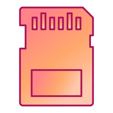 Hafıza kartı. Basit illüstrasyon