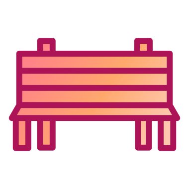 Yedek kulübesi Web simgesi basit illüstrasyon