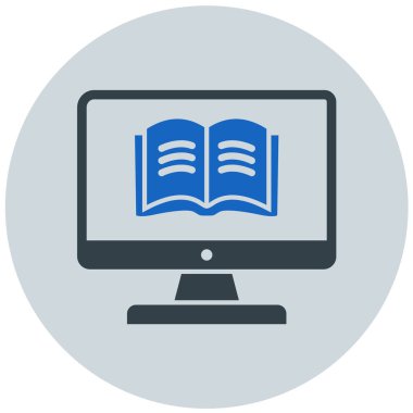 Kitap. Web simgesi basit illüstrasyon