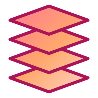 Renkli geometrik şekillerin vektör çizimi