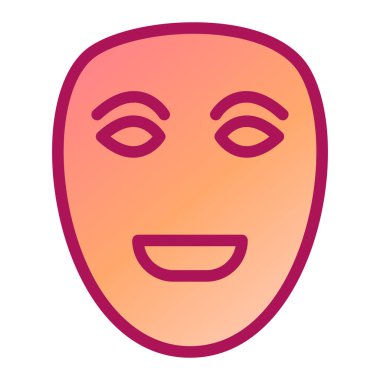 yüz maskesi ikon vektör illüstrasyon tasarımı