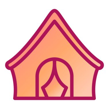 Ev. Web simgesi basit illüstrasyon