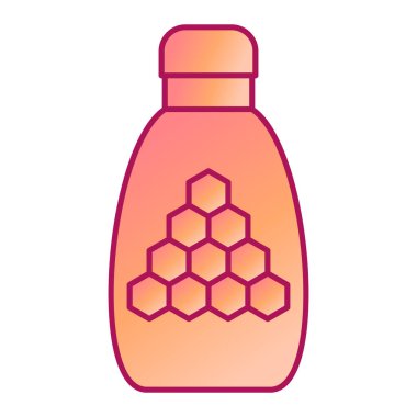 Bal kavanozu ikonu. Beyaz arkaplanda izole edilmiş web tasarımı için bal peteği vektör simgelerinin izometriği