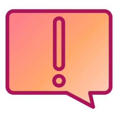 Sohbet mesajı vektör illüstrasyonu