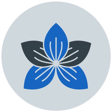 Çiçek. Web simgesi basit illüstrasyon