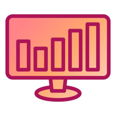 Bar çizelgesi. Web simgesi