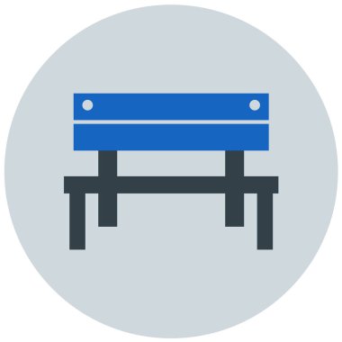 Yedek kulübesi Web simgesi basit illüstrasyon