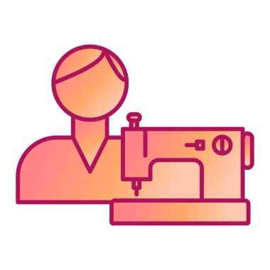 Modern simge vektör illüstrasyonu dikiliyor 