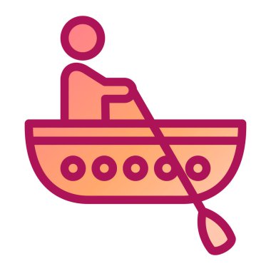 tekne ikonu vektör illüstrasyonu