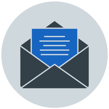 Mektup. Web simgesi basit illüstrasyon