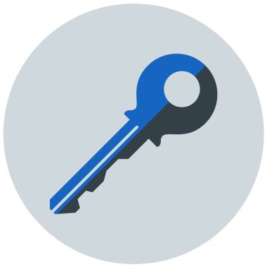 anahtar vektör simgesi modern basit illüstrasyon