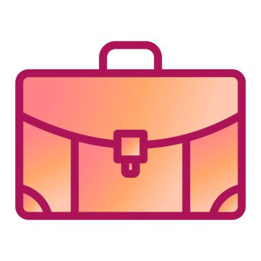 Çanta. Web simgesi basit tasarım