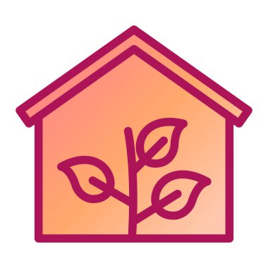 ev vektörü ince çizgi simgesi