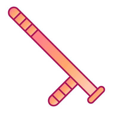 Beyzbol sopası ikonu. spor malzemeleri vektör illüstrasyonunun çizgi filmi