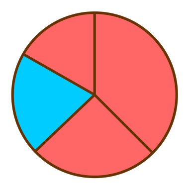 Pasta çizelgesi. Web simgesi