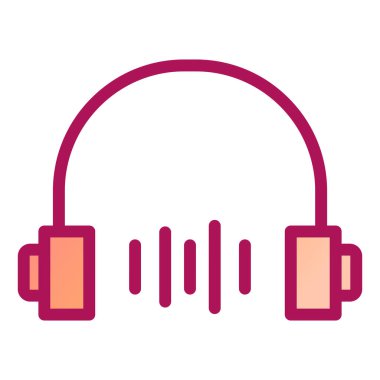 kulaklık vektör simgesi modern basit tasarım