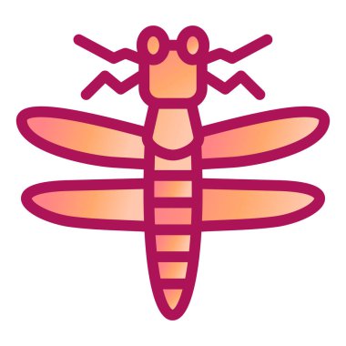 Böcek. Web simgesi vektör illüstrasyonu