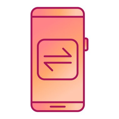 Cep telefonu vektör illüstrasyon tasarımlı akıllı telefon