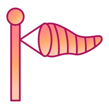 Rüzgâr. Web simgesi basit tasarım