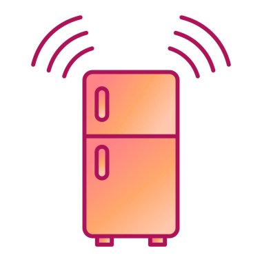 mikrodalga fırın hattı simgesi, vektör illüstrasyonu