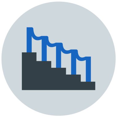 merdivenler modern ikon vektör illüstrasyonu 