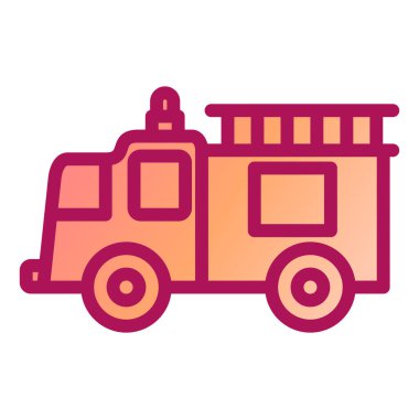 Kamyon. Web simgesi basit illüstrasyon