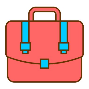 Çanta. Web simgesi basit illüstrasyon