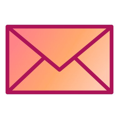 Zarf. Web simgesi basit illüstrasyon