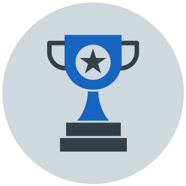 Kupa. Web simgesi basit illüstrasyon