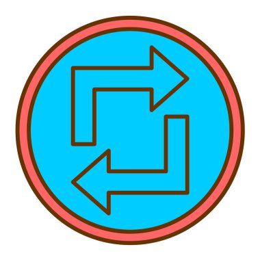 ok simgesinin vektör illüstrasyonu