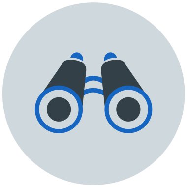 binoküler modern ikon vektör çizimi 