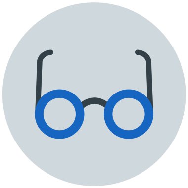 Gözlük. Web simgesi basit illüstrasyon