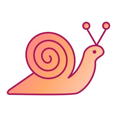 Salyangoz simgesi vektör illüstrasyonu