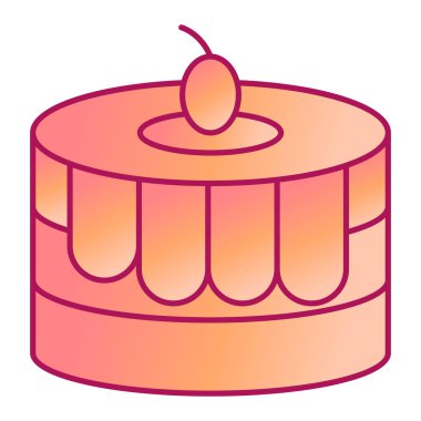 kek ikonu vektör illüstrasyonu