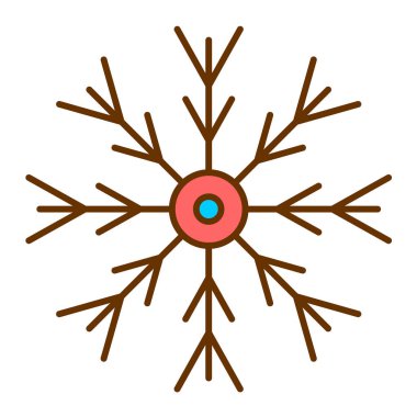 kar tanesi modern simge vektör resimlemesi 