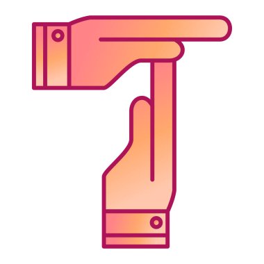 el ele tutuşan su pompası ikonu, vektör illüstrasyonu