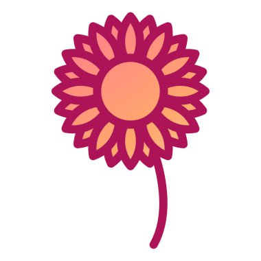 çiçek simgesi vektör illüstrasyonu