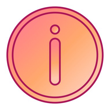 bilgi simgesi, sembol ve doldurma biçimi, vektör illüstrasyonu