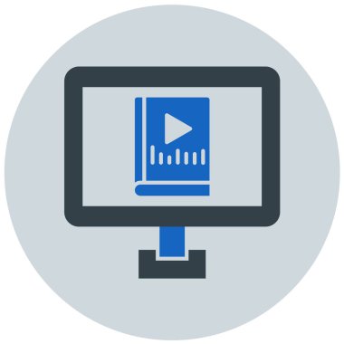 ses kitabı satır simgesi, vektör illüstrasyonu