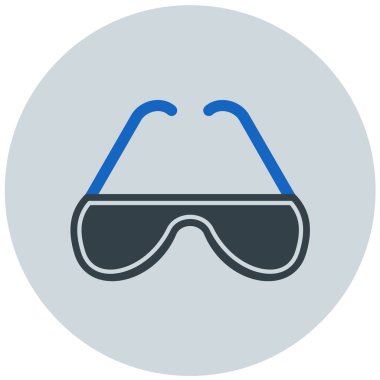 Gözlük. Web simgesi vektör illüstrasyonu