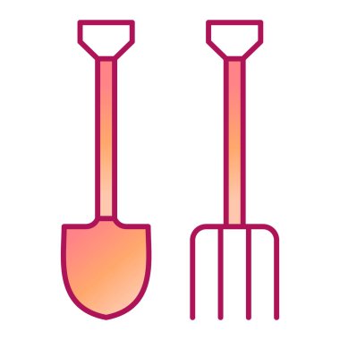 kürek simgesi vektör illüstrasyonu