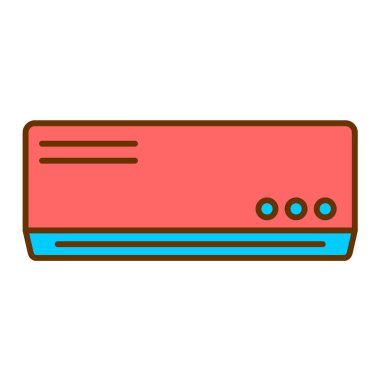 Klima düz biçim simgesi, vektör illüstrasyonu