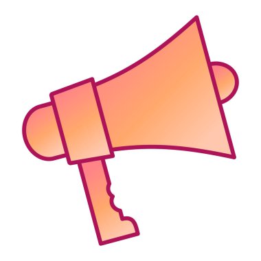 megafon izole tasarım vektör çizimi